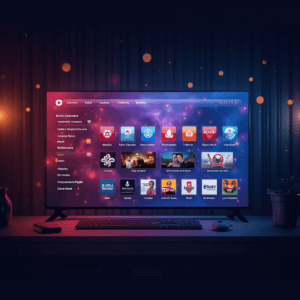 a vibrant digital display showcasing the exclusive channels and premium content available on ott pr 6leioy0lkq7z777z0hig 2