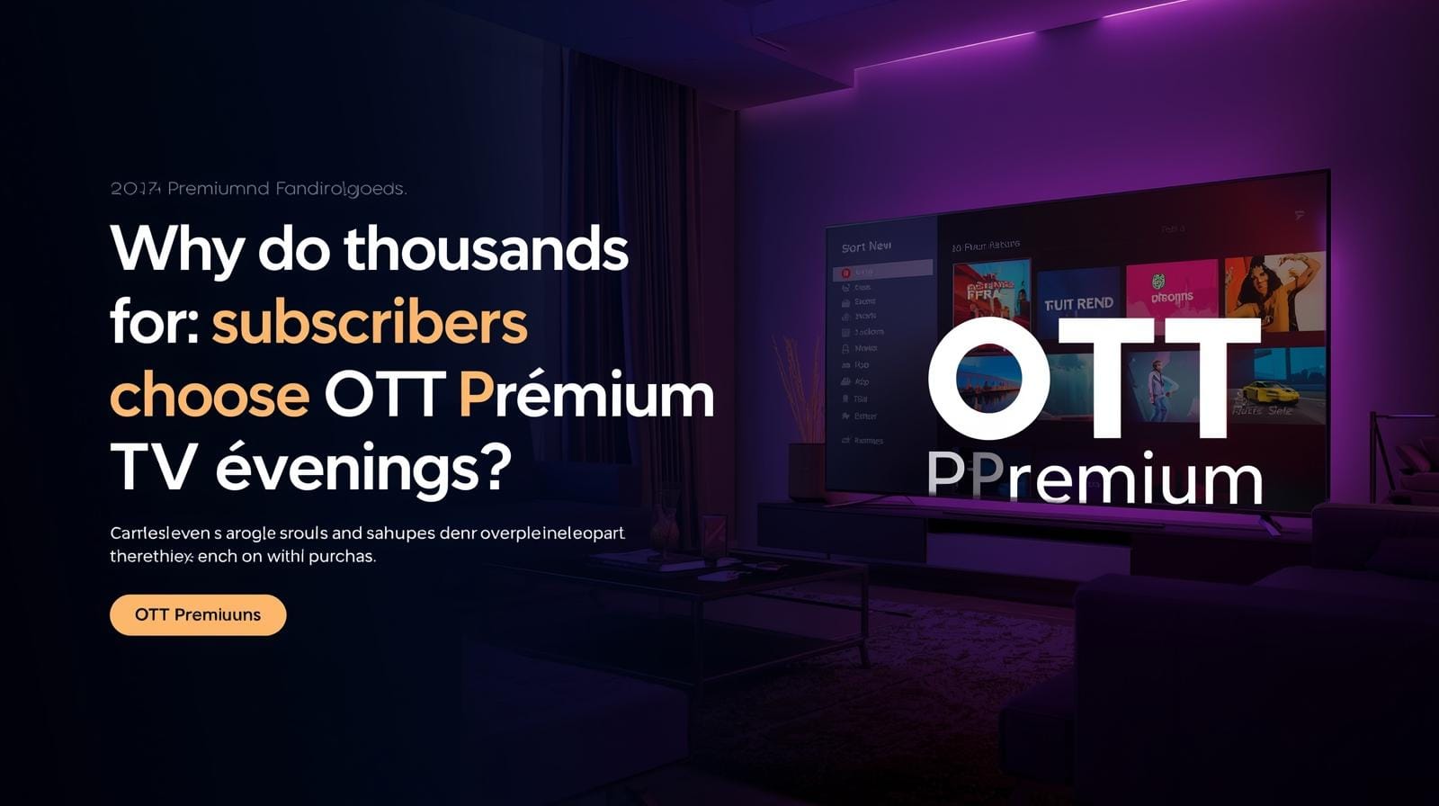 Pourquoi des milliers d’abonnés choisissent OTT Premium pour leurs soirées TV